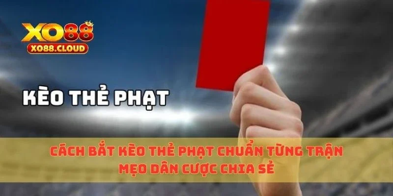 Cách Bắt Kèo Thẻ Phạt Chuẩn Từng Trận, Mẹo Dân Cược Chia Sẻ 1 kèo thẻ phạt